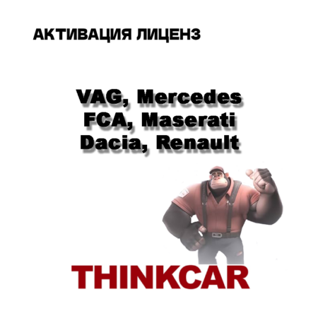 Full license VAG, FCA, Maserati, Mercedes Benz, Renault, Dacia